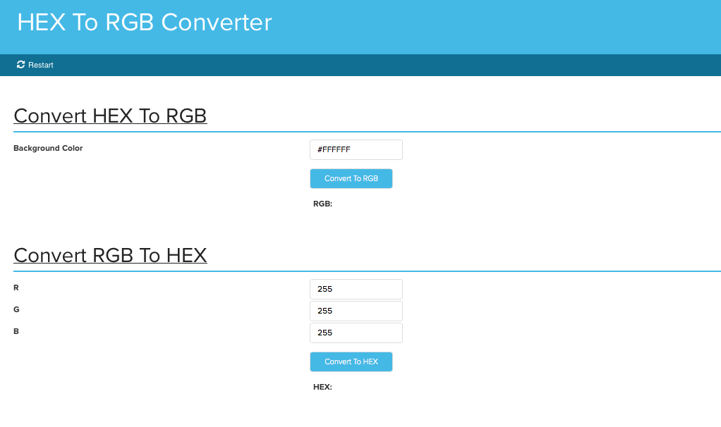 HEX to RGB Converter